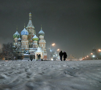 Red Square in winter