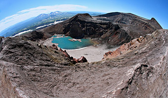 kamchatka, crater of Gorely