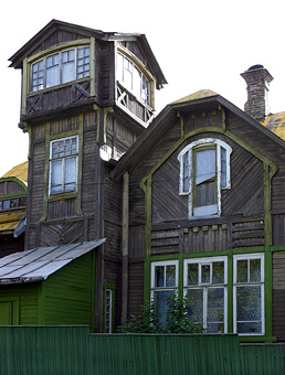 Kimry, wooden art nouveau